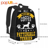 Coffee & Patterdale Terrier Lover Backpack