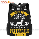 Coffee & Patterdale Terrier Lover Backpack
