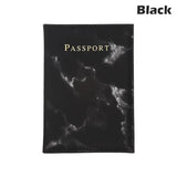 Waterproof Marble Pattern Passport Cover Holder World Bag Protector