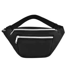 IMCUTE Canvas Waist Bag Unisex Functional Mobile Phone Banana Bag
