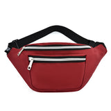 IMCUTE Canvas Waist Bag Unisex Functional Mobile Phone Banana Bag