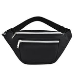 IMCUTE Canvas Waist Bag Unisex Functional Mobile Phone Banana Bag
