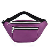 IMCUTE Canvas Waist Bag Unisex Functional Mobile Phone Banana Bag