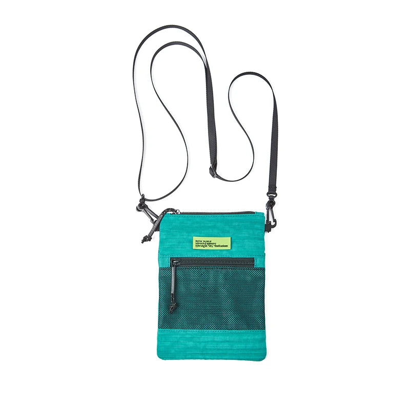 Mobile Phone Waist Bag Men Harajuku Zipper Crossbody Bag