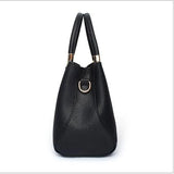Floral Tote Bag Women's PU Leather Handbag