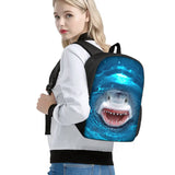15 Inch Wisdom Cat Printing Backpack for Boys Girls