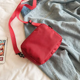 Canvas Small Flaps Square Handbag Crossbody Shoulder Bag