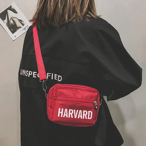 Canvas Small Flaps Square Handbag Crossbody Shoulder Bag