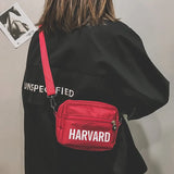 Canvas Small Flaps Square Handbag Crossbody Shoulder Bag