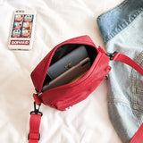 Canvas Small Flaps Square Handbag Crossbody Shoulder Bag