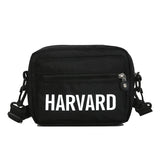 Canvas Small Flaps Square Handbag Crossbody Shoulder Bag