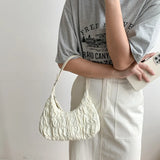 Cream Puff Cloud Nylon Armpit Bag Handbag Shoulder Bag
