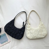 Cream Puff Cloud Nylon Armpit Bag Handbag Shoulder Bag