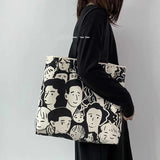 Lazy Style Women Canvas Shopping Bag Eco Handbag Tote Reusable Grocery Shopper B