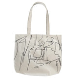 Cartoon Canvas Tote Shopping Bag for Lady Eco Shopper Bag