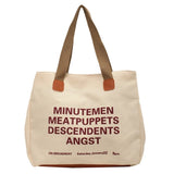 Niche Canvas Bag for Women Letter Hit Shoulder Bag Female Large Capacity