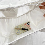 Ruched Women Shoulder Bag Ladies Ruffles Middle Handbag