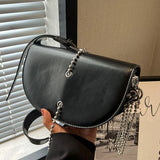 INS Women Chain Axillary Bags Purse Y2k Shoulder Bags