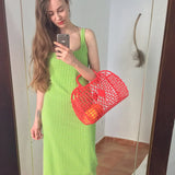 INS Jelly Hand-Held Basket Bag Large Capacity Tote Bags