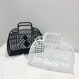 INS Jelly Hand-Held Basket Bag Large Capacity Tote Bags