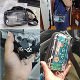 Clear Acrylic Waist Bag Women PVC Box Shoulder Bags Vintage Handbags