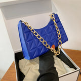 Thick Chain Shoulder Bag Women Leather Handbags
