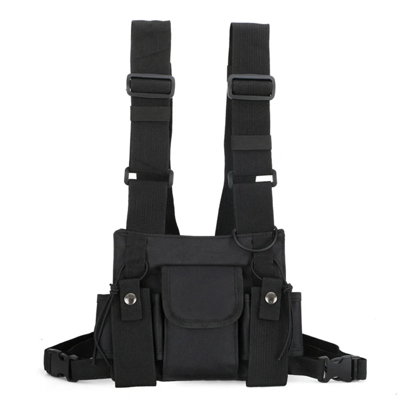 INS Unisex Hip-Hop Tactical Vest Chest Bag Multifunctional Waist Bag