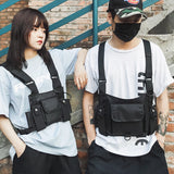 INS Unisex Hip-Hop Tactical Vest Chest Bag Multifunctional Waist Bag
