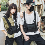 INS Unisex Hip-Hop Tactical Vest Chest Bag Multifunctional Waist Bag