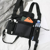 INS Unisex Hip-Hop Tactical Vest Chest Bag Multifunctional Waist Bag