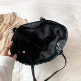 Winter Down Bags Feather Space Cotton Padded Handbags Women Solid Quilted Bucket