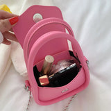 INS Women Mini Handbags PU Leather Crossbody Bags Chain Shoulder Bags