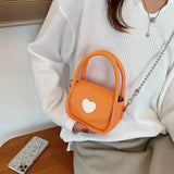 INS Women Mini Handbags PU Leather Crossbody Bags Chain Shoulder Bags