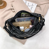 Women Winter Quilted Lattice Shoulder Bag
