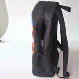 Denim Cat Printed School Bag for Teenagers
