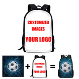 3D Husky Print School Backpack for Teens