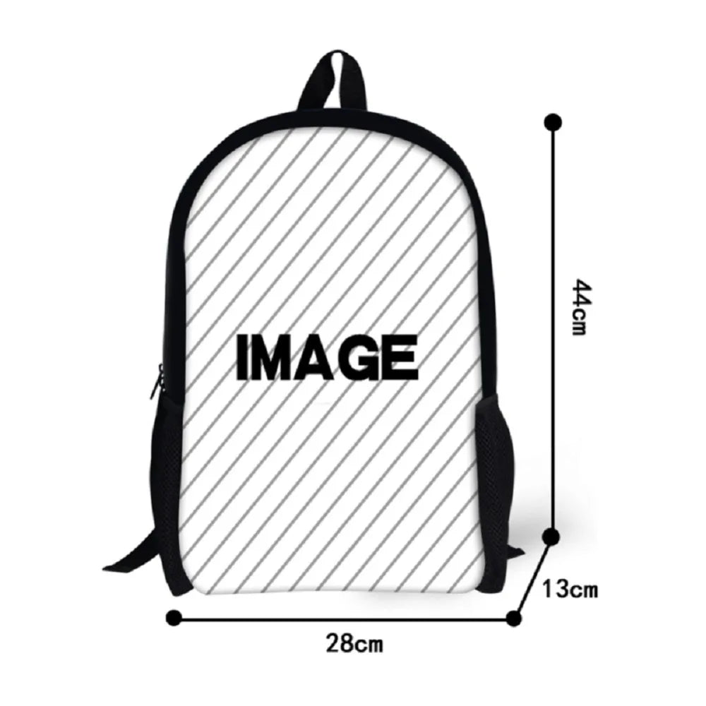 Vintage Daisy Printed Backpack for Teenage Girl Student