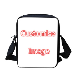 Retro Musical Notes Printed Crossbody Bag for Girl Boy