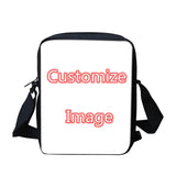 Retro Musical Notes Printed Crossbody Bag for Girl Boy