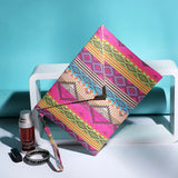 Women Geometric Print Envelope Clutch Bag Handbag Purse Tote Party Bolsa