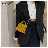 Ice Crack Transparent Lipstick Bags Chain Jelly Women'S Shoulder Bag