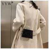 Ice Crack Transparent Lipstick Bags Chain Jelly Women'S Shoulder Bag