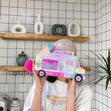 Funny Personality Ice Cream Car Messenger Bag