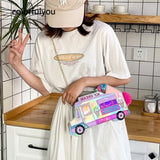 Ice Cream Cart Shoulder Bag Fun Mini Messenger Bag
