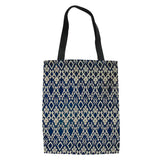 Ikat Tribal Shoulder Bag Canvas Storage Bag Portable Handbag Casual Tote