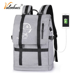 15.6 Inch Laptop Backpack USB Men Bag Oxford Large Capacity Travel Backpacks