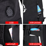 15.6 Inch Laptop Backpack USB Men Bag Oxford Large Capacity Travel Backpacks