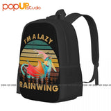 Lazy Rainwing Dragon Wings Of Fire Backpack Large Capacity Print Sports Bag