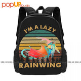 Lazy Rainwing Dragon Wings Of Fire Backpack Large Capacity Print Sports Bag