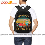 Lazy Rainwing Dragon Wings Of Fire Backpack Large Capacity Print Sports Bag